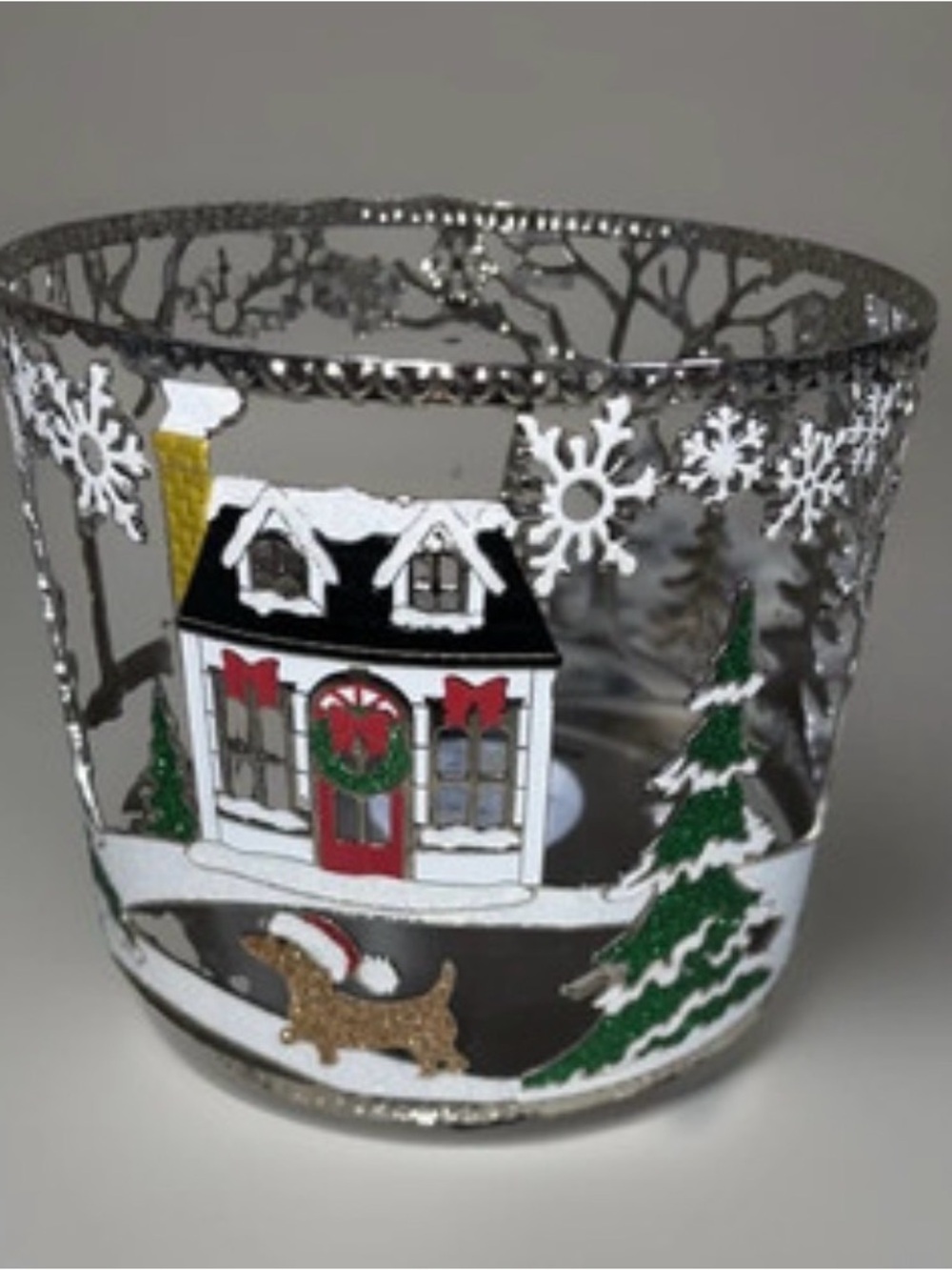 HOLIDAY HOUSE / SNOWMAN 3-wick Candle Holder Bath & Body Works